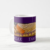 Buddha Relax machen Kaffeetasse (Vorderseite Links)