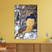 Buddha Rock Painting Leinwanddruck (Insitu (Wohnzimmer))