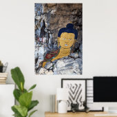 Buddha Rock Painting Poster (Heimbüro)