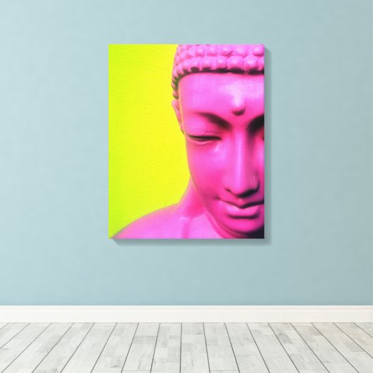 Buddha rosa leinwanddruck (Insitu (Holzboden))