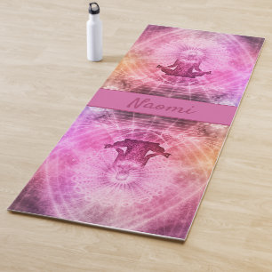 Buddha rosa lila Meditation Name Yogamatte
