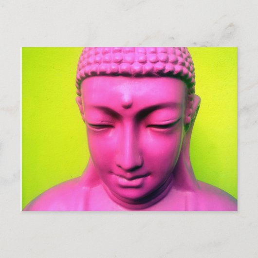 Buddha rosa postkarte (Vorderseite)