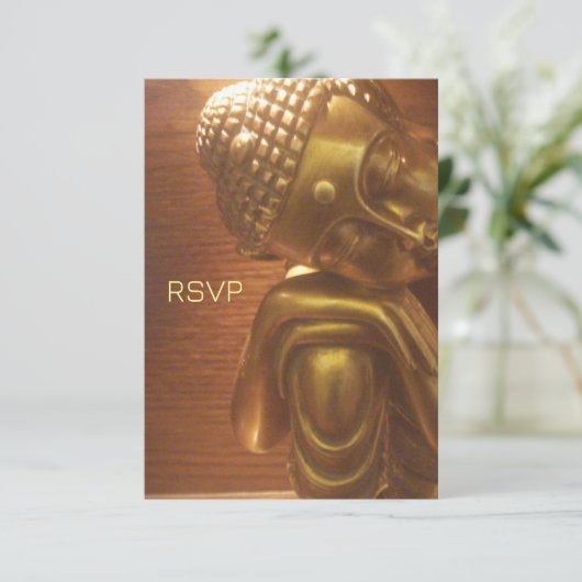 Buddha RSVP Karte (Stehend Vorderseite)