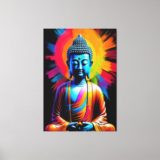 Buddha - Ruhestätten Leinwanddruck (Vorderseite)