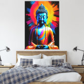 Buddha - Ruhestätten Leinwanddruck (Insitu (Schlafzimmer))