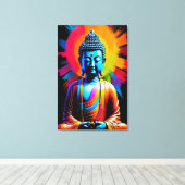 Buddha - Ruhestätten Leinwanddruck (Insitu (Holzboden))