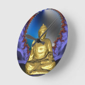 Buddha Runde Wanduhr (Winkel)