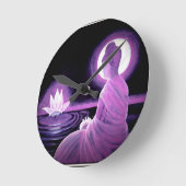 Buddha Runde Wanduhr (Winkel)