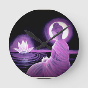 Buddha Runde Wanduhr
