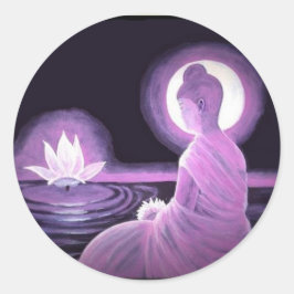 Buddha Runder Aufkleber