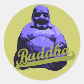 Buddha Runder Aufkleber