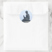 Buddha Runder Aufkleber (Tasche)
