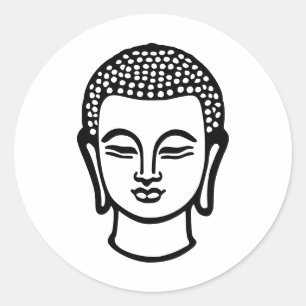Buddha Runder Aufkleber