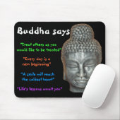 Buddha sagt mousepad (Mit Mouse)