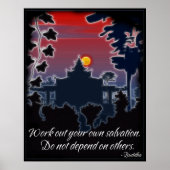 Buddha Salvation Quote Poster (Vorne)
