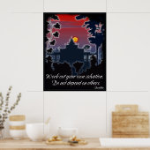 Buddha Salvation Quote Poster (Küche)