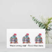 Buddha Santa Feiertagskarte (Stehend Vorderseite)