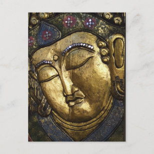 Buddha Schlafen Meditieren Gebet Augen geschlossen Postkarte