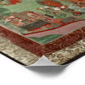 Buddha schneidet einen Haartuft Poster (Ecke)