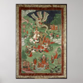 Buddha schneidet einen Haartuft Poster (Vorne)