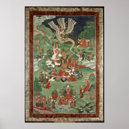 Buddha schneidet einen Haartuft Poster (Vorne)