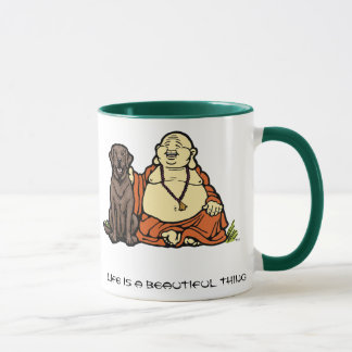 Buddha-Schokoladen-Labrador-Tasse Tasse