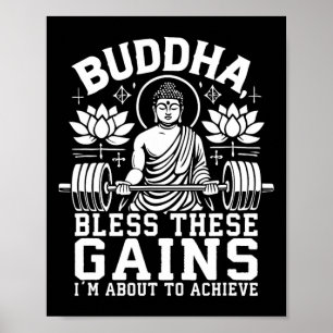 Buddha segne diese Gewinne, die ich gleich im Fitn Poster