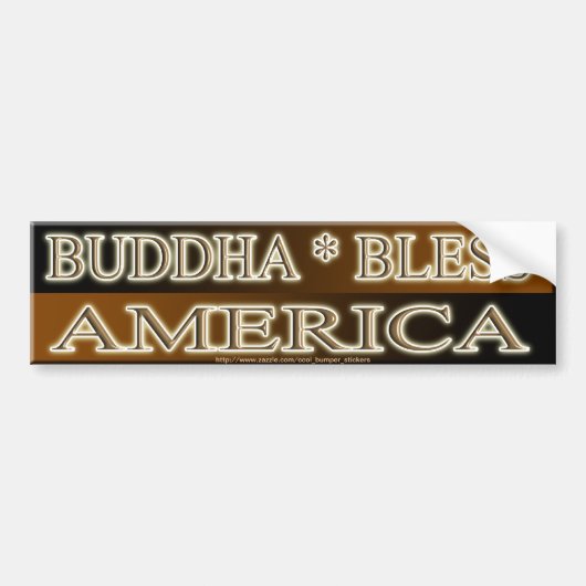 BUDDHA SEGNEN AMERIKA AUTOAUFKLEBER (Vorne)