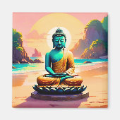 Buddha - Serene Ufer der Erleuchtung Magnet (Vorne)