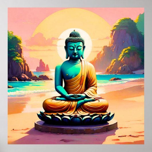 Buddha - Serene Ufer der Erleuchtung Poster (Vorne)