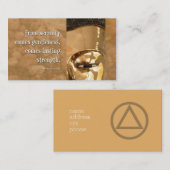 Buddha Serenity Gentlness Stärke Visitenkarte (Vorne/Hinten)