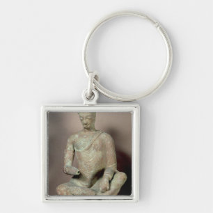 Buddha setzte in der Meditation, von Fondukistan Schlüsselanhänger