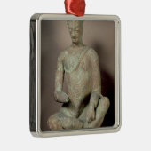 Buddha setzte in der Meditation, von Fondukistan Silbernes Ornament (Rechts)