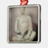 Buddha setzte in der Meditation, von Fondukistan Silbernes Ornament (Links)