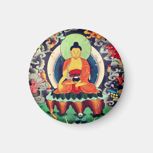 Buddha Shakyamuni, Himalaya - Nepal Magnet (Vorne)