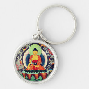 Buddha Shakyamuni-Malerei, Himalaya - Nepal Schlüsselanhänger