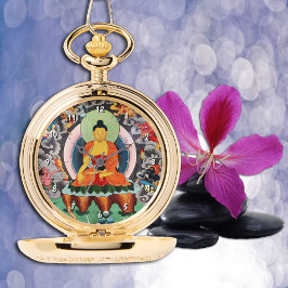 Buddha Shakyamuni, Meditation, tibetischer Buddhis Armbanduhr