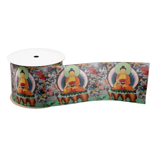 Buddha Shakyamuni Ribbon, large, Tibet / Nepal Satinband (Spule)