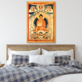 Buddha Shakyamuni Thangka Leinwanddruck (Insitu (Schlafzimmer))