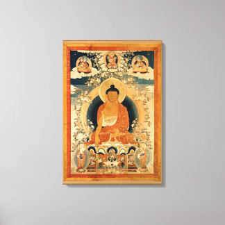 Buddha Shakyamuni Thangka Leinwanddruck