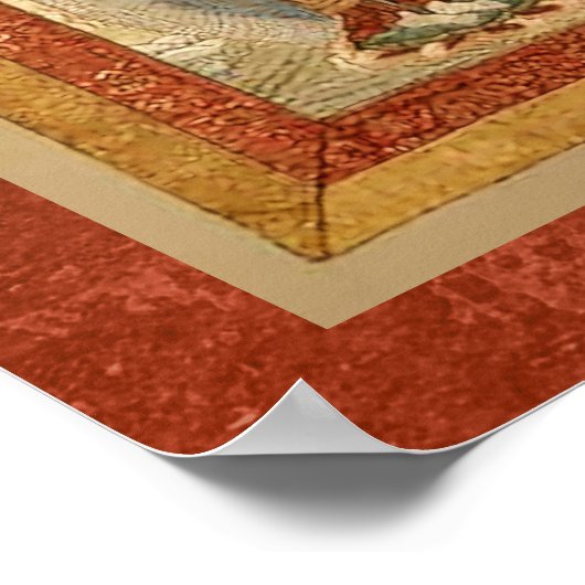 Buddha Shakyamuni Thangka Poster (Ecke)