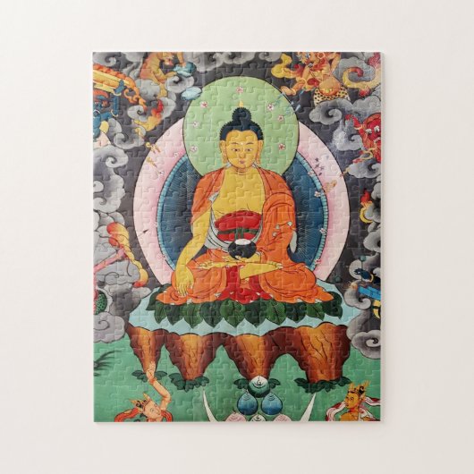 Buddha Shakyamuni, tibetischer Buddhismus / Dharma Puzzle (Vertikal)