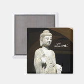 Buddha Shanti Magnet (Vorderseite/Rückseite)