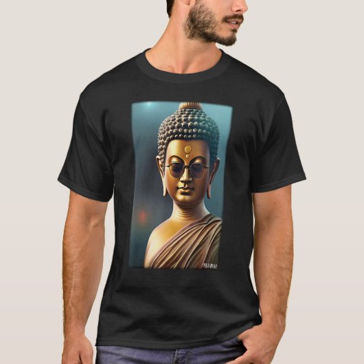 Buddha Siddhartha Gautama Sonnenbrille Religion In T-Shirt (Vorderseite)