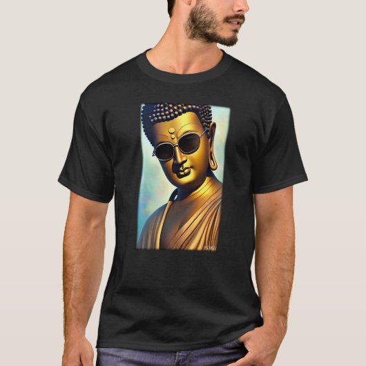 Buddha Siddhartha Gautama Sunglasses Religion Indi T-Shirt (Vorderseite)