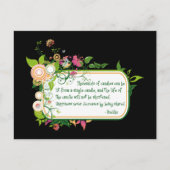 Buddha Single Candle Quote Postkarte (Vorderseite)