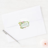 Buddha Single Candle Quote Runder Aufkleber (Umschlag)