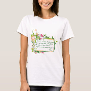 Buddha-Single-Kerzen-Zitat T-Shirt