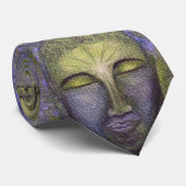 Buddha-Sinnesmalerei-Krawatte Krawatte (Gerollt)