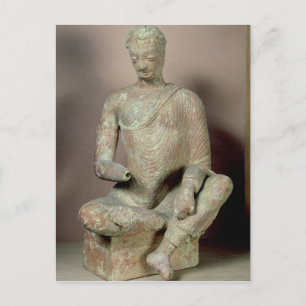 Buddha sitzt in der Meditation, aus Fondukistan Postkarte